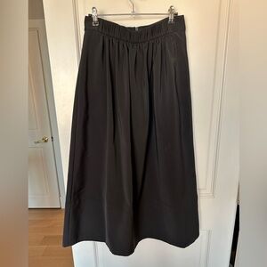 Tibi Black full midi skirt